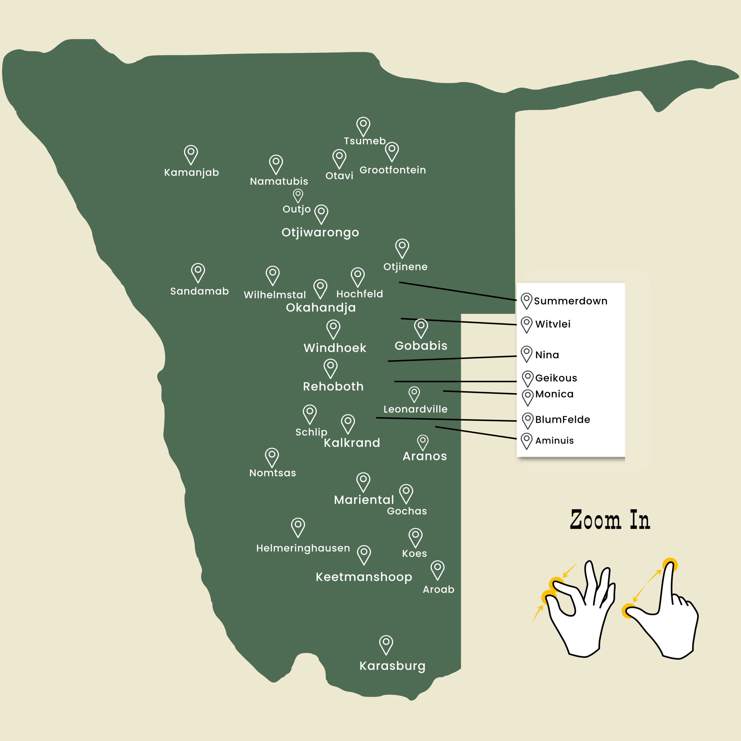Namibia Map